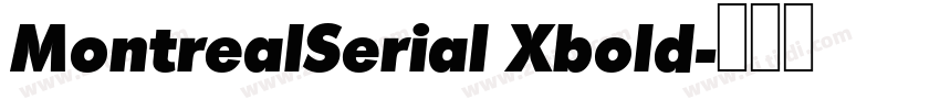 MontrealSerial Xbold字体转换